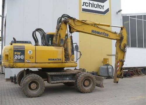 KOMATSU PW200-7H PW220-7H Wheeled Excavator Service Repair Shop Manual VEBM370100