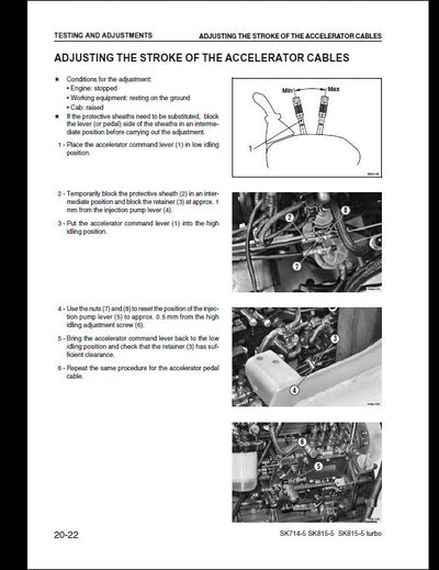 KOMATSU SK714-5 SK815-5 SK815-5 turbo Skid-Steer Loader Service Repair Shop Manual WEBM005500