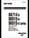 KOMATSU SK714-5 SK815-5 SK815-5 turbo Skid-Steer Loader Service Repair Shop Manual WEBM005500