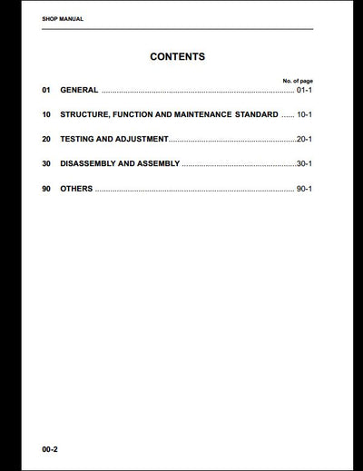 KOMATSU WA250-5H WA250PT-5H Wheel Loader Service Repair Shop Manual