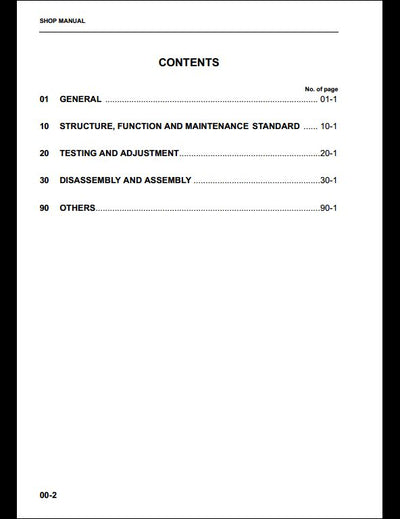 KOMATSU WA320-5H Wheel Loader Service Repair Shop Manual
