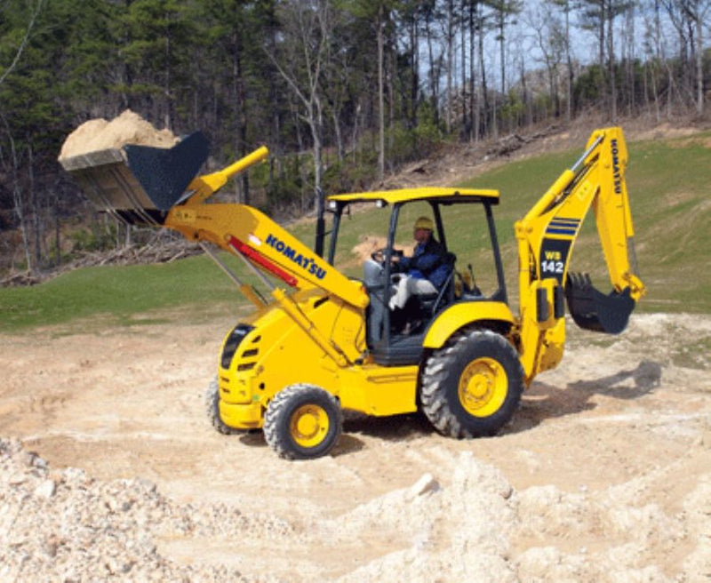 KOMATSU WB142-5 BACKHOE LOADER SERVICE REPAIR MANUAL + OPERATION & MAINTENANCE MANUAL DOWNLOAD