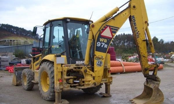 KOMATSU WB97R-5 Backhoe Loader Service Repair Shop Manual