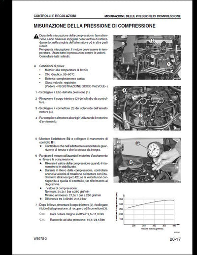 KOMATSU WB97S-2 BACKHOE LOADER Service Repair Shop Manual