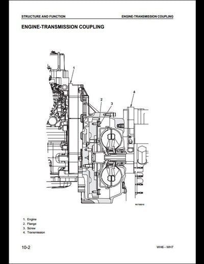 KOMATSU WH609-1 WH613-1 WH713-1 WH714-1 WH714H-1 WH716-1 Telescopic Handler Service Repair Shop Manual
