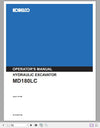 Download Kobelco MD180LC Hydraulic Excavator Service Repair Manual YG-0647