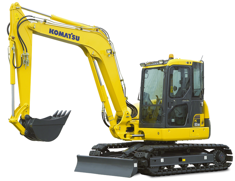 Download Komatsu PC80MR-3 (Italy) Hydraulic Excavator Parts Catalog Manual SN F00003 AND UP