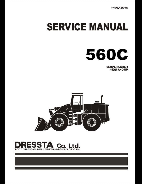 Komatsu 560C Wheel Loader Service Repair Shop Manual