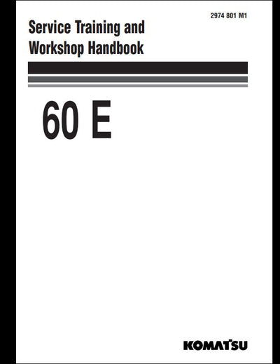 Komatsu 60E Wheel Loader Service Repair Shop Manual