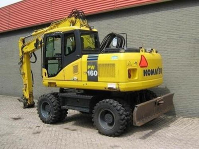 Komatsu PW160-7K Wheeled Excavator Operation & Maintenance Manual SN: K40001 and up
