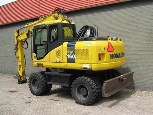 Komatsu PW160-7K Wheeled Excavator Operation & Maintenance Manual SN: K40001 and up