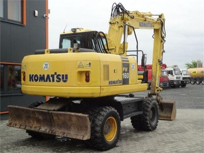 Komatsu PW160-7K Wheeled Excavator Workshop Service Repair Manual SN: K40001 and up