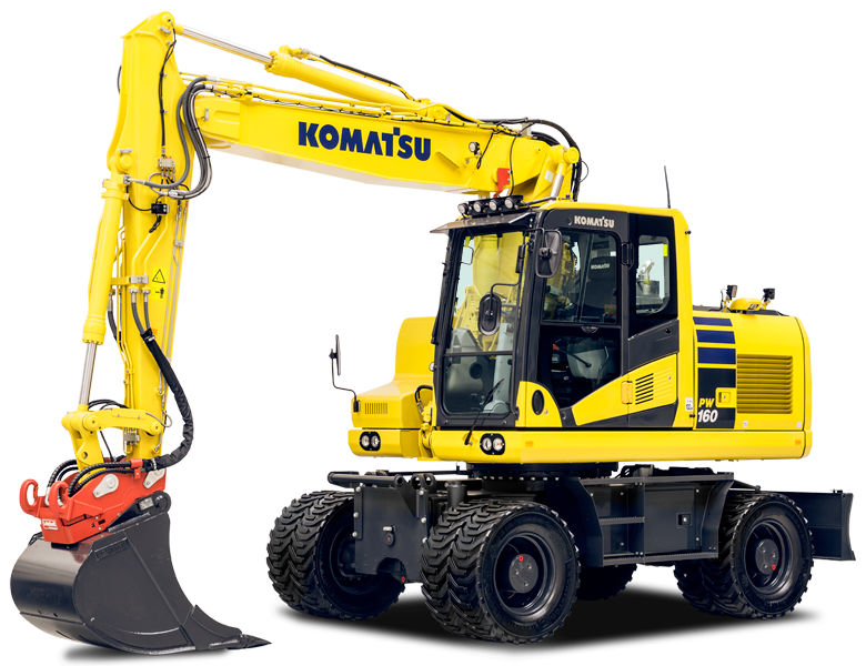 Download Komatsu PW160-7(DEU) Wheeled Excavator Service Repair Shop Manual S/N H50051-UP