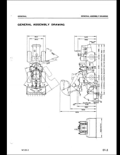 Komatsu W120-3 Wheel Loader Service Repair Shop Manual