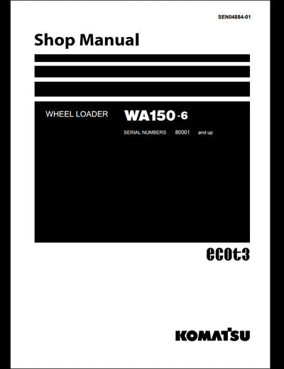 Komatsu WA150-6 Wheel Loader Service Repair Shop Manual