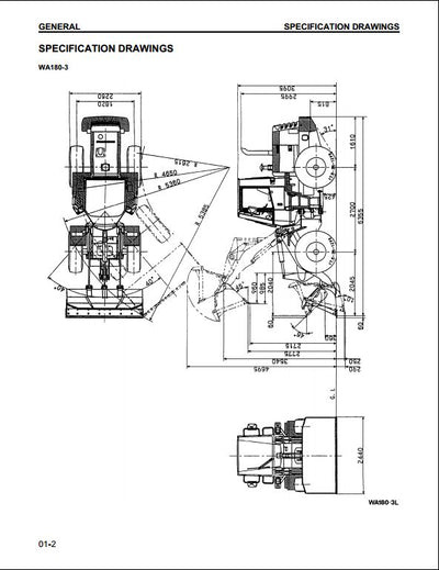 Komatsu WA180-3L Wheel Loader Service Repair Shop Manual