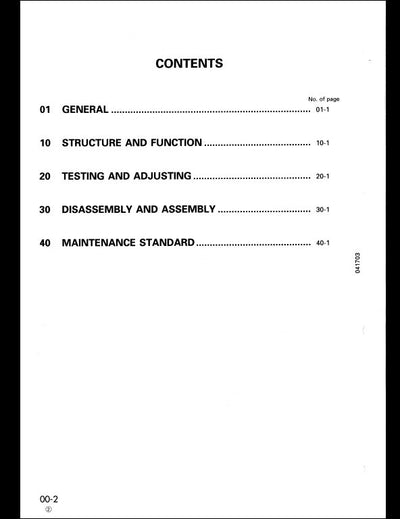 Komatsu WA180-3 Wheel Loader Service Repair Shop Manual