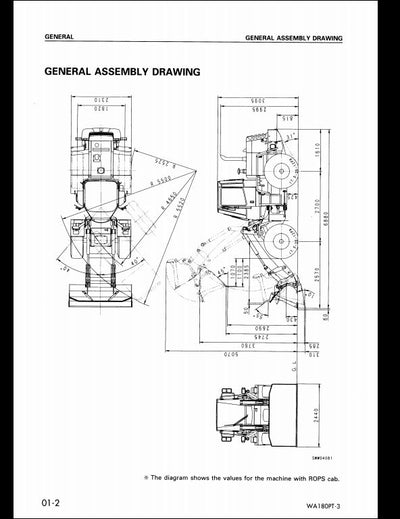 Komatsu WA180PT-3 Wheel Loader Service Repair Shop Manual