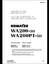 Komatsu WA200-5H WA200PT-5H Wheel Loader Service Repair Shop Manual