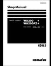 Komatsu WA200-6 WA200PZ-6 Wheel Loader Service Repair Shop Manual