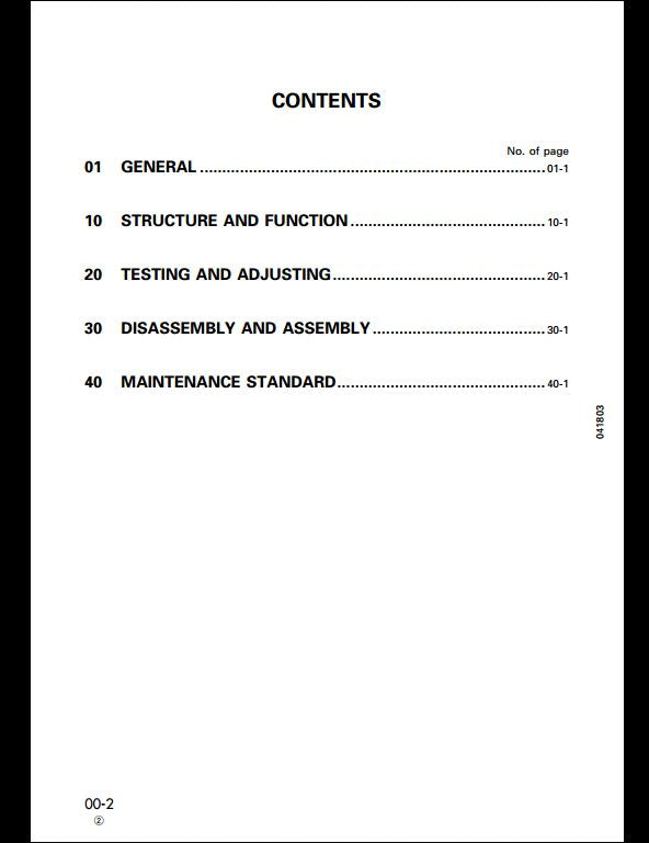 Komatsu WA250-3 Wheel Loader Service Repair Shop Manual