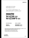 Komatsu WA250-5 WA250PT-5 WA250-5L WA250PT-5L WA250-5H WA250PT-5H Wheel Loader Service Repair Shop Manual