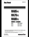 Komatsu WA65-5 WA70-5 WA80-5 Wheel Loader Service Repair Shop Manual