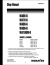 Komatsu WA65-6 WA70-6 WA80-6 WA90-6 WA100M-6 Wheel Loader Service Repair Shop Manual