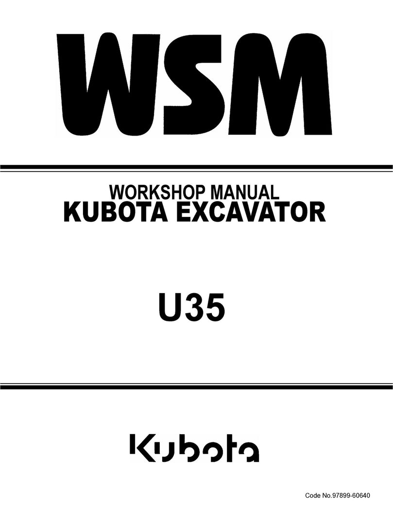 Kubota U35 U35-3 Excavator Workshop Service Repair Manual