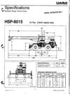Link Belt HSP-8015 Crane full complete Service Manual