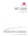MASSEY FERGUSON 2550 FIVE-SECTION CHISEL PLOUGH OPERATOR MANUAL