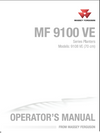 MASSEY FERGUSON 9108 VE (70 CM) PLANTER OPERATOR MANUAL