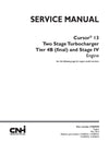 NEW HOLLAND CURSOR 13 SINGLE STAGE TURBOCHARGER TIER 4B (FINAL) Service Repair Manual 47869999