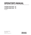 NEW HOLLAND 65, 75 TRACTOR WORKMASTER OPERATOR'S MANUAL 47412148