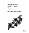 NEW HOLLAND 70 BALE THROWER OPERATOR'S MANUAL PDF