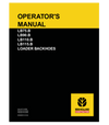 NEW HOLLAND LB75.B, LB90.B, LB110.B, LB115.B BACKHOE LOADER OPERATOR'S MANUAL