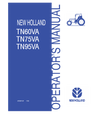 NEW HOLLAND TN60VA, TN75VA, TN95VA TRACTOR OPERATOR'S MANUAL