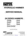 NPK GH06, GH07, GH1, GH2, GHS2, GH3, GH4, GH6 GH-Series Hydraulic Hammer Service Manual Download
