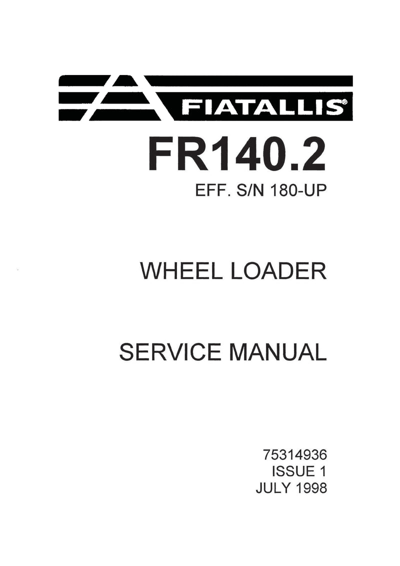 New Holland 140.2 Wheel Loader Service Repair Manual 75314936 New Holland 140.2 Wheel Loader Service Repair Manual 75314936