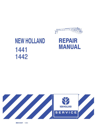 New Holland 1441 1442 Disc Mower Conditioner Service Repair Manual 86614447