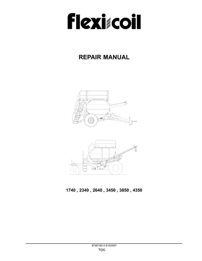 New Holland 1740 2340 2850 3350 3850 4350 Air Cart Service Repair Manual 87367160