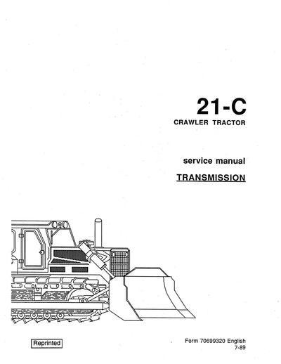 New Holland 21-C Crawler Tractor Transmission Service Repair Manual 70699320