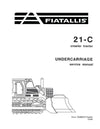 New Holland 21-C Crawler Tractor Undercarriage Service Repair Manual 70698975