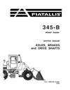 New Holland 345-B Wheel Loader Axles Brakes and Drive Shafts 73067439