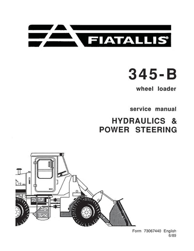 New Holland 345-B Wheel Loader Hyadraulics & Power Steering Service Repair Manual 73067440