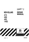 New Holland 474 489 492 1465 Haybine Mower-Conditioner Service Repair Manual 86630605