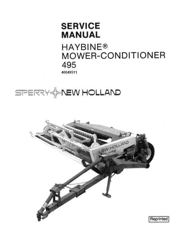 New Holland 495 Mower Conditioner Service repair Manual 40049511