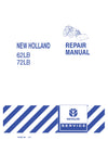 New Holland 62LB, 72LB Front End Loader Service Repair Manual 87022136