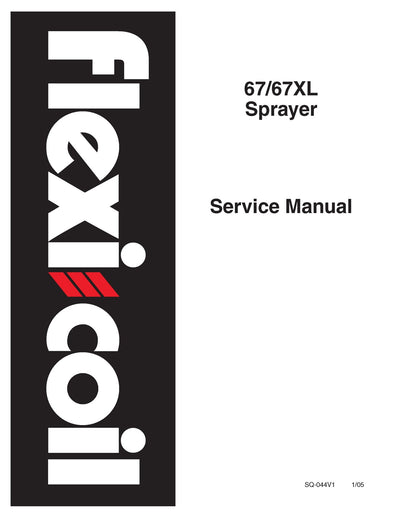 New Holland 67 67XL Sprayer Service Repair Manual SQ-044V1
