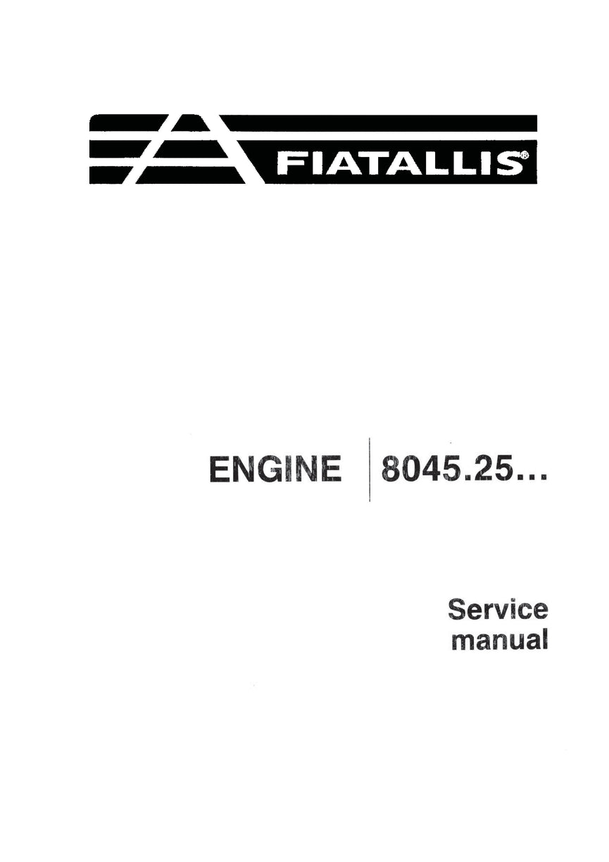 New Holland 8045.25 Engine Service Repair Manual 73154336